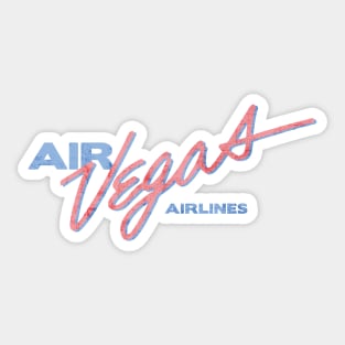 Vintage 80's Air Vegas washed out worn look Sticker